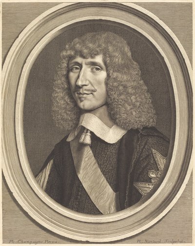Leon-Bouthillier, hrabia Chavigny autorstwa Robert Nanteuil after Philippe de Champaigne