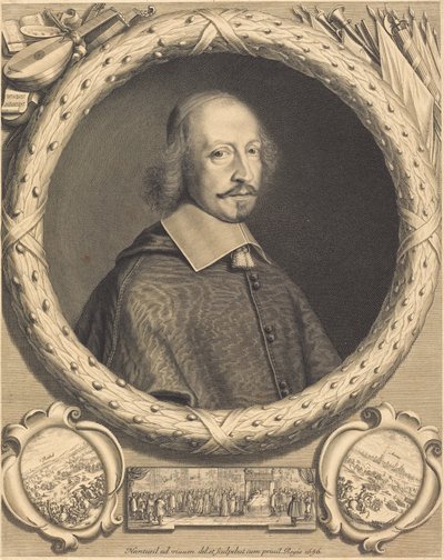 Kardynał Jules Mazarin autorstwa Robert Nanteuil and Israël Silvestre