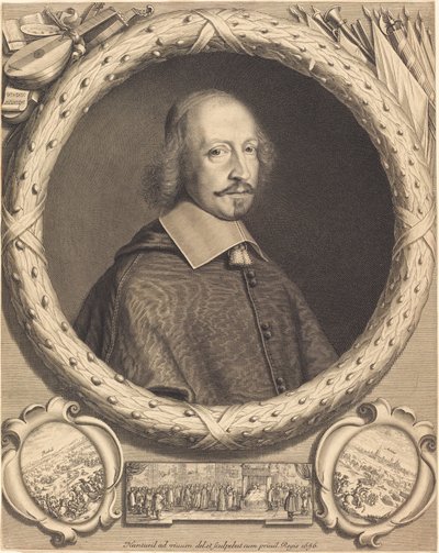 Kardynał Jules Mazarin autorstwa Robert Nanteuil and Israël Silvestre