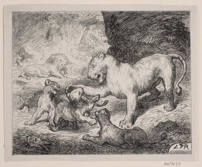 Lwiątko. Ilustracja do Chr. „Picture Book dla dużych i małych” Winthera autorstwa Robert Neergaard