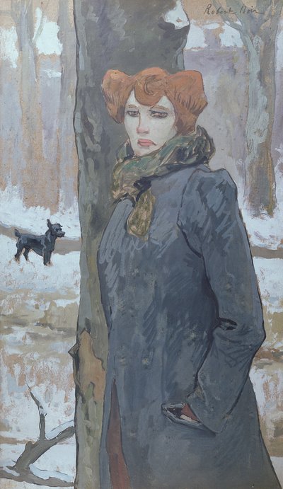 Prostytutka w lesie zimą autorstwa Robert Noir
