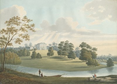 Patshull House: malarstwo akwarela i [1826] autorstwa Robert Noyes