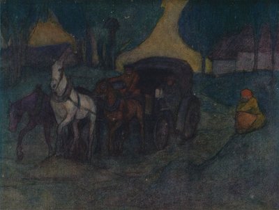 Droga wiejska w Polsce, ok. 1901, 1905 autorstwa Robert Polhill Bevan