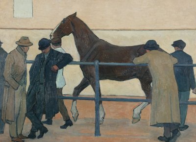 Handlarze końmi autorstwa Robert Polhill Bevan