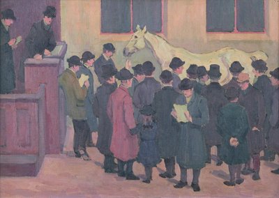 Sprzedaż koni w Barbakanie (patrz też 10003) autorstwa Robert Polhill Bevan