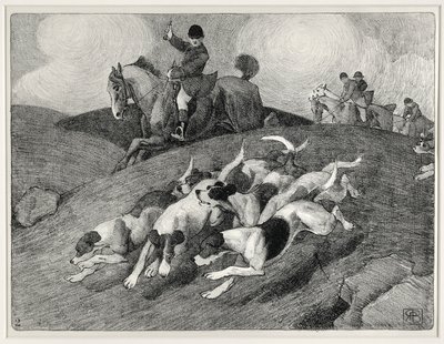 Scena polowania (lito) autorstwa Robert Polhill Bevan