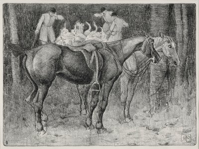 Scena polowania (lito) autorstwa Robert Polhill Bevan