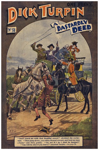 Dick Turpin (kolor lito) autorstwa Robert Prowse Jnr