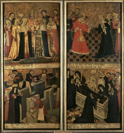 St.Etheldreda, opatka Ely, ok. 1455 (olej na panelu) autorstwa Robert Pygot