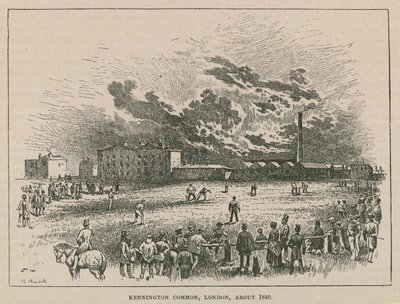 Kennington common, Londyn, ok. 1840 autorstwa Robert Randoll