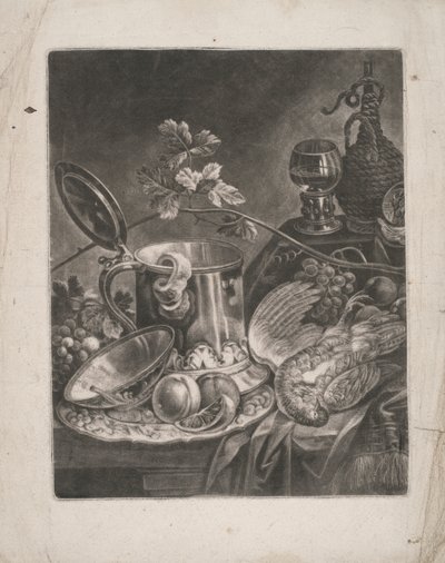 Martwa natura z kuflem i daniem deserowym autorstwa Robert Robinson
