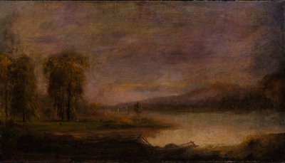 Krajobraz z jeziorem autorstwa Robert S. Duncanson