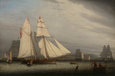 Scena portowa, 1842. autorstwa Robert Salmon