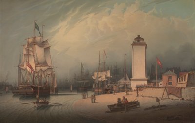 O Farol Baixo, North Shieldspolish autorstwa Robert Salmon