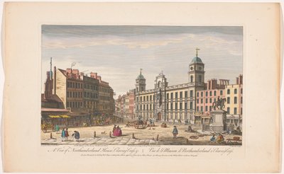 Widok Northumberland House na Charing Cross w Londynie Widok na Northumberland House, Charing Cross itp. (tytuł na obiekcie) Londyn (tytuł serii) autorstwa Robert Sayer