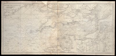 Kanał La Manche z częścią Oceanu Atlantyckiego i wybrzeżem Irlandii autorstwa Robert Sayer