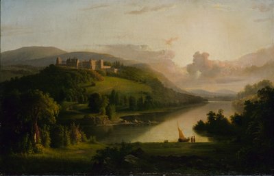 Scotch Highlands, ca. 1848-1852.    1165052   pl       polish Successfully Translated  Original: Album with Views of Rome and Surroundings, Landscape Studies, page 38b: Figure Study Translat: Album with Views of Rome and Surroundings, Landscape Studies, pa autorstwa Robert Seldon Duncanson