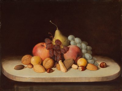 Martwa natura z owocami i orzechami autorstwa Robert Seldon Duncanson