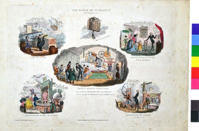 March of Intellect. Mechaniczny autorstwa Robert Seymour