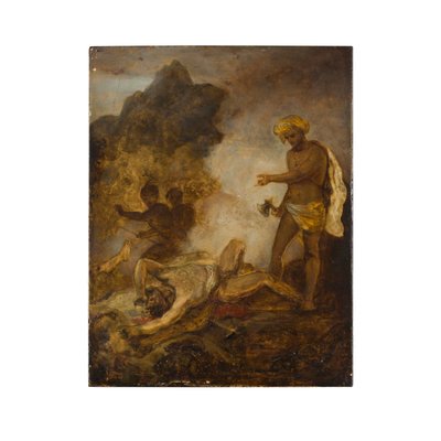 Don Raphael i jego towarzysze zaskoczeni przez korsarzy (olej na papierze nałożony na panel) autorstwa Robert Smirke