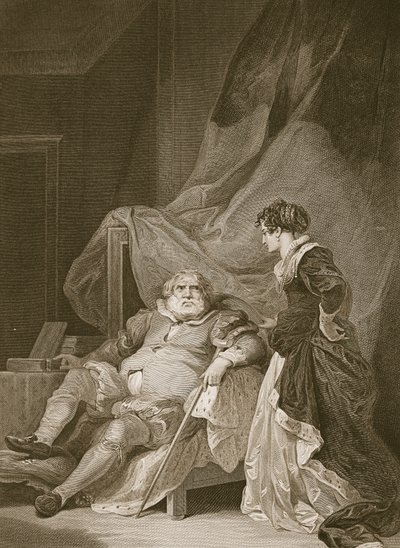 Henryk VIII i Catherine Parr, grawerowane przez George