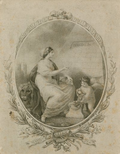 Promocja na wykonanie Mesjasza Haendla, Opactwo Westminsterskie, Londyn, 29 maja 1784 autorstwa Robert Smirke