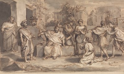 Esboço para Timão de Atenas polonês autorstwa Robert Smirke
