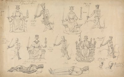 Badania postaci i pieczęci z historii ogólnej Sandfords autorstwa Robert Smirke