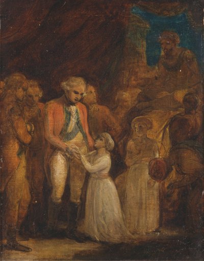Dwóch synów Tipu Sahiba, sułtana Mysore, wydanych jako zakładnicy generałowi Cornwallisowi autorstwa Robert Smirke