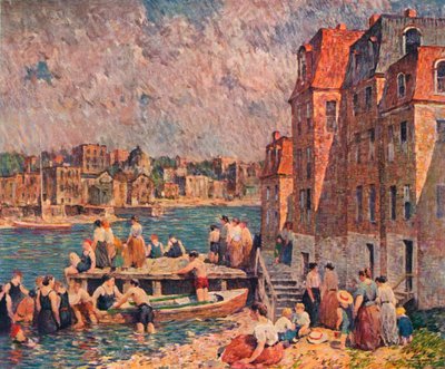 „Popołudniowi kąpiący się”, 1920, 1923 autorstwa Robert Spencer