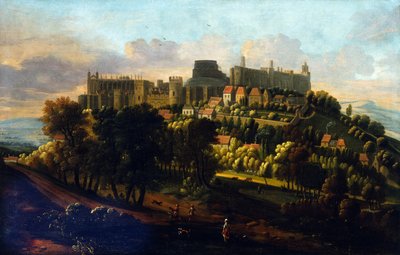 Zamek Windsor, ok. 1670 (olej na płótnie) autorstwa Robert Streater or Streeter
