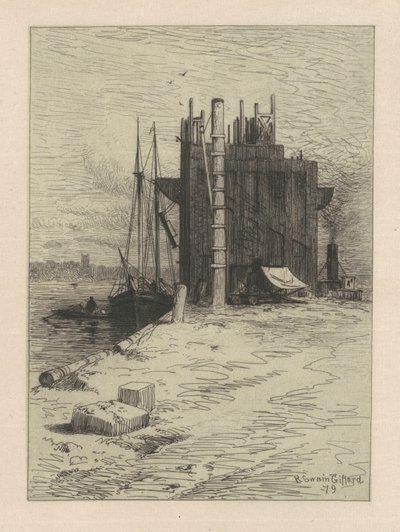 Kieszenie węglowe w New Bedford autorstwa Robert Swain Gifford