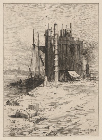 Kieszenie węglowe w New Bedford autorstwa Robert Swain Gifford