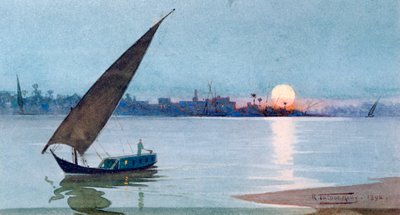 „Jezioro Wschodnie, Egipt”, 1892 autorstwa Robert Talbot Kelly