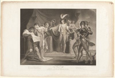 Król Henryk Potępianie Cambridge, Scroop i Northumberland autorstwa Robert Thew