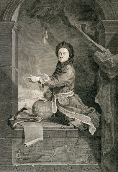 Portret Pierre Louis Moreau de Maupertuis (Saint-Malo autorstwa Robert Tournieres