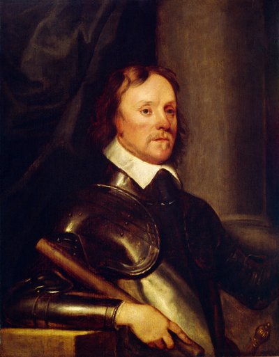 Portret Olivera Cromwella (1599-1658). Obraz Roberta Walkera (1599-1658), olej na drewnie autorstwa Robert Walker