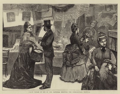 Fancy Bazaar na rzecz Narodowego Szpitala Konsumpcyjnego, Ventnor autorstwa Robert Walker Macbeth