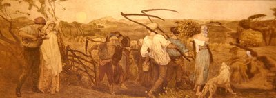 Harvest Moon, ok. 1883 (ręcznie kolorowana akwaforta na papierze) autorstwa Robert Walker Macbeth