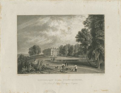 Biddulph - Knypersley Hall [nowość]: staloryt i [?XIX wiek] autorstwa Robert Wallis