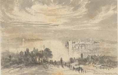 Krajobraz - Miasto nad zatoką autorstwa Robert Walter Weir