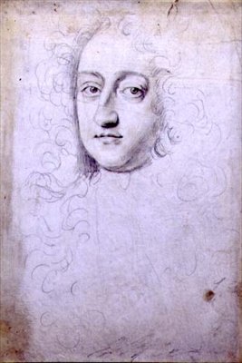 Portret męski (ołówek na pergaminie) autorstwa Robert White