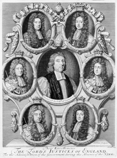 Lord Sędziowie Anglii, 1695 autorstwa Robert White