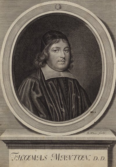 Thomas Manton, angielski duchowny purytański (grafika) autorstwa Robert White