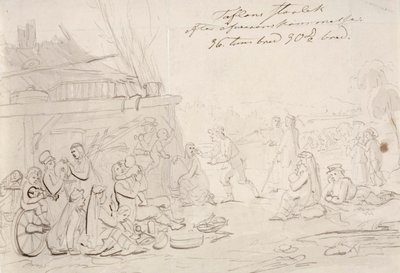 Scena na dziedzińcu wiejskiego domu autorstwa Robert Wilhelm Ekman