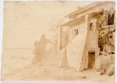 Krajobraz, Grottaferrata autorstwa Robert Wilhelm Ekman