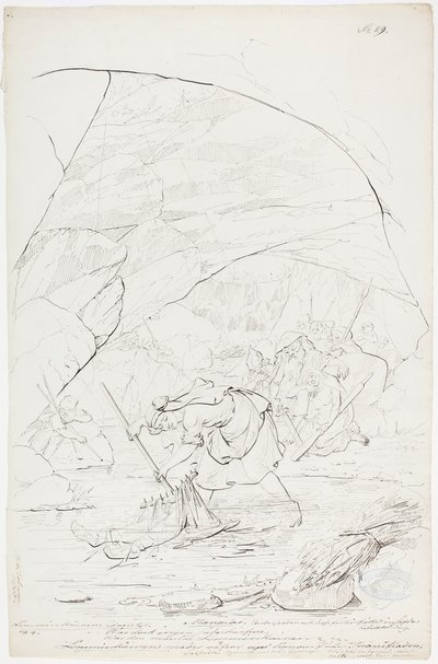 Matka Lemminkäinena w Tuonela autorstwa Robert Wilhelm Ekman