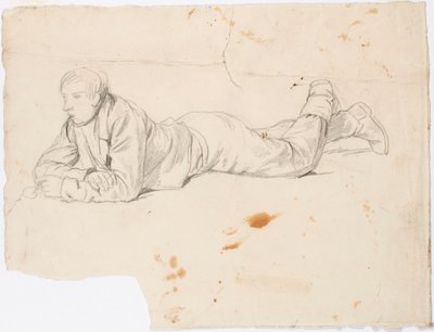 Chłopiec leżący na brzuchu autorstwa Robert Wilhelm Ekman