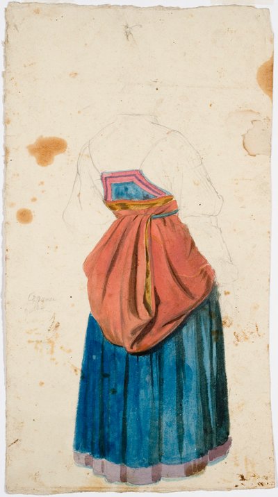 Kobieta w stroju narodowym autorstwa Robert Wilhelm Ekman