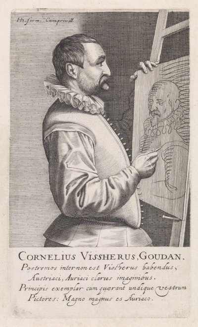 Portret Cornelisa Visschera autorstwa Robert Willemsz de Baudous